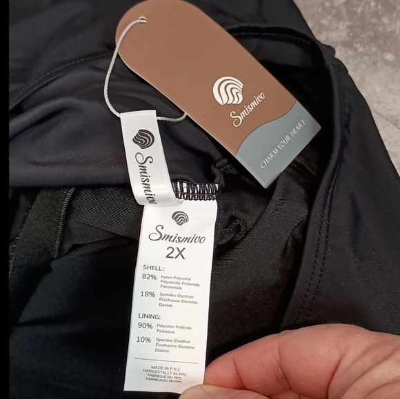 Women's Size 2X Swimdress Plus Size Swimwear Beach Resort Black Vacation - Picture 5 of 10